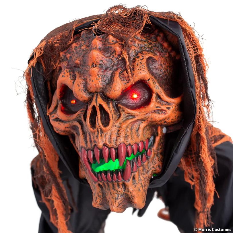 2 Ft Animated Light Up Crouching Monster Halloween Decoration - Image 2