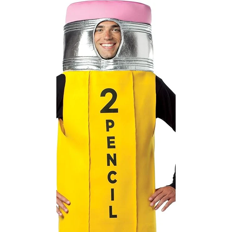 #2 Pencil Adult Costume - Image 2