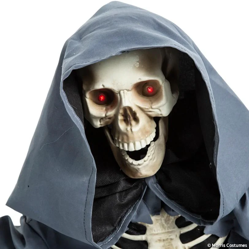 25" Animated Light Up Rising Groundbreaker Skeleton Reaper - Image 4