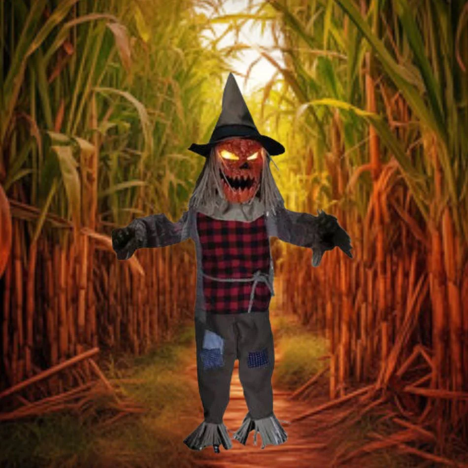 36" Twitching Scarecrow Animated Prop - Image 2