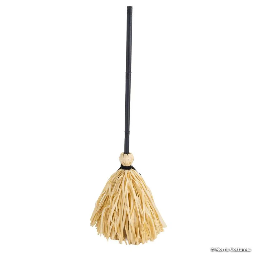 37" Animated Broom with Sound Halloween Decoration - Image 2