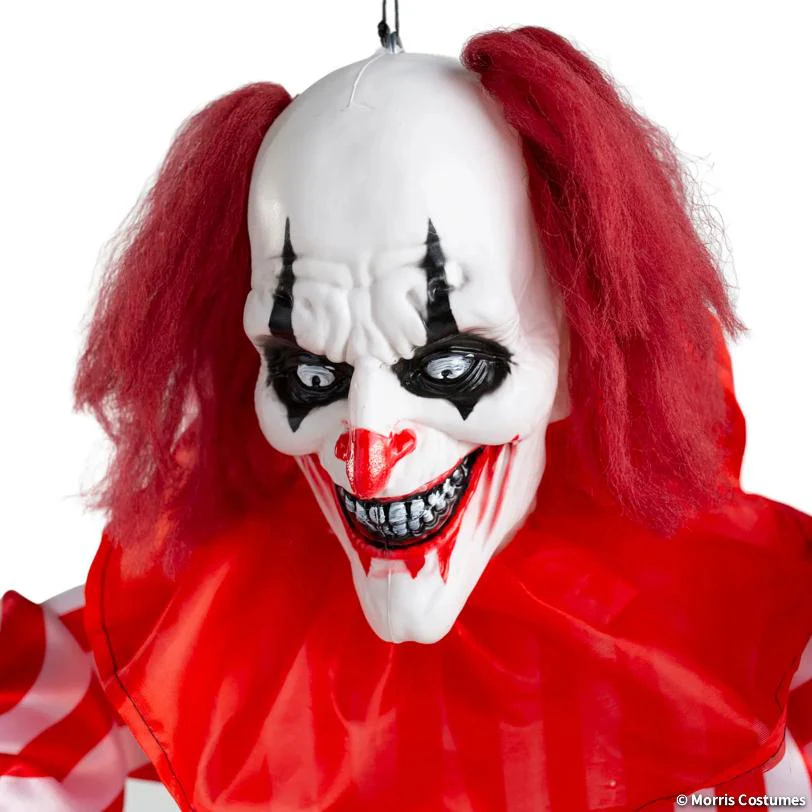 4 Ft Animated Hanging Clown Swing Decoration with Sound - Image 4