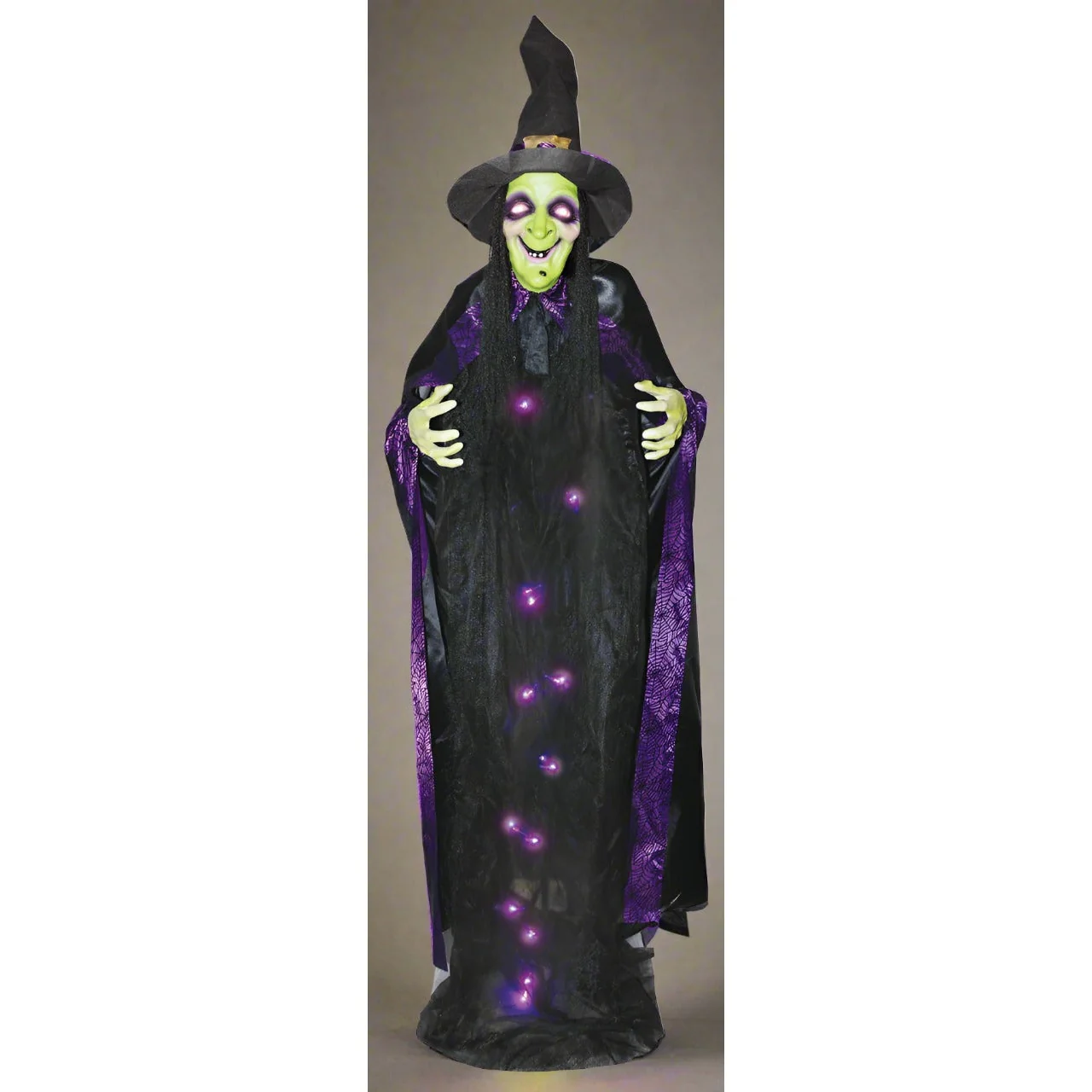 6' Witch With Sound Light Up Hanging