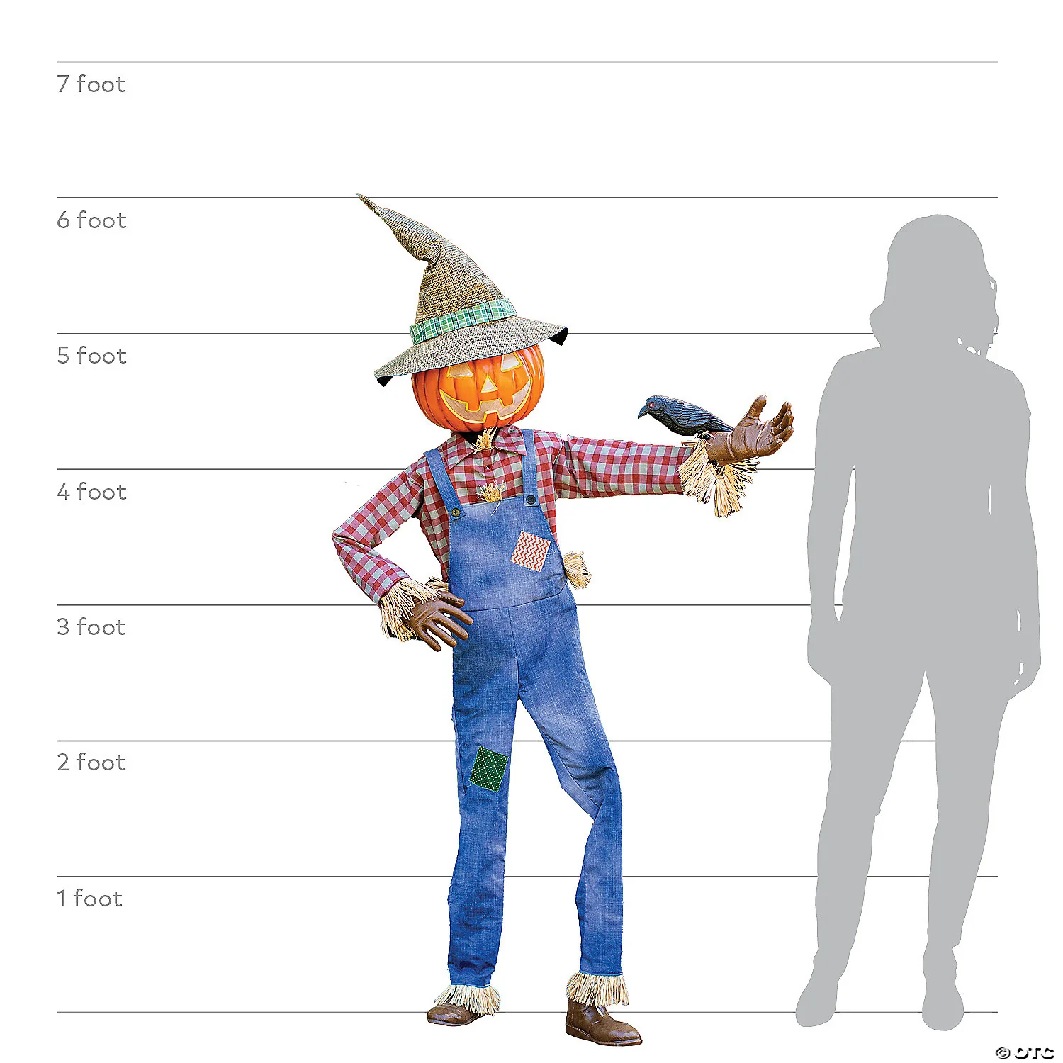 6 ft. Animated Whimsical Scarecrow - Image 2