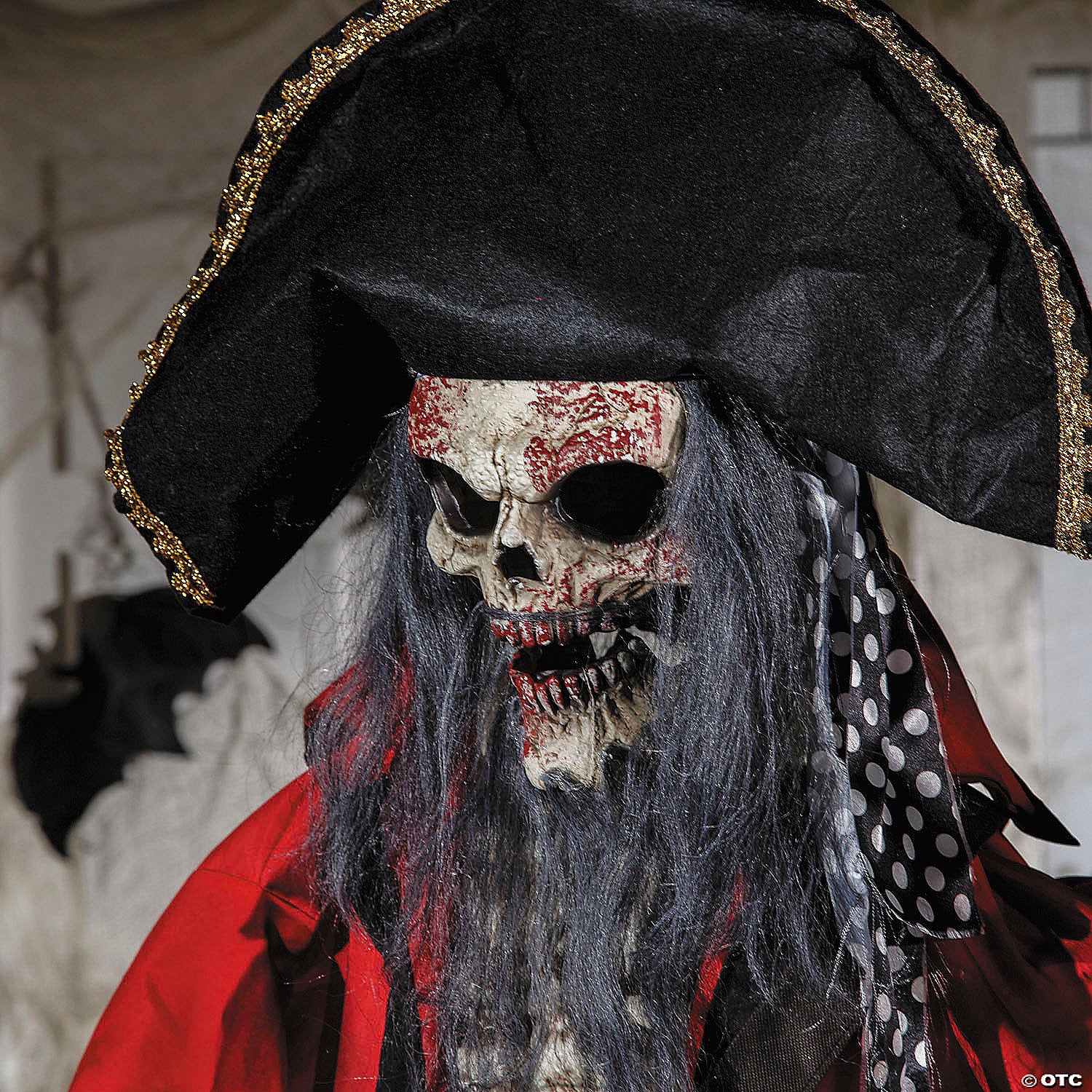 6 Ft. Pirate Skeleton Animated Prop - Image 2