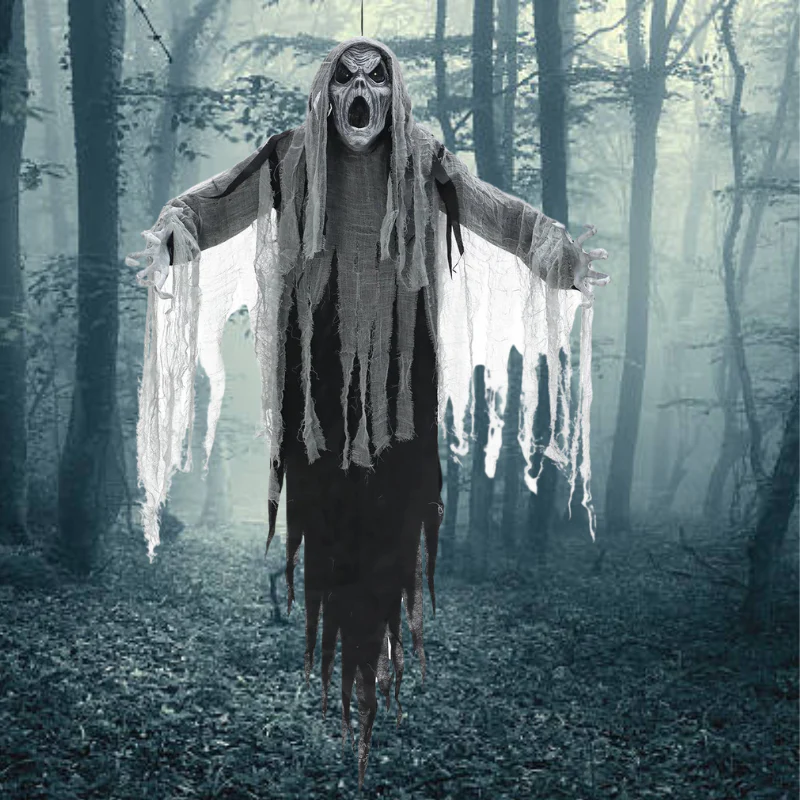 60" Ghostly Howling Phantom Animated Prop