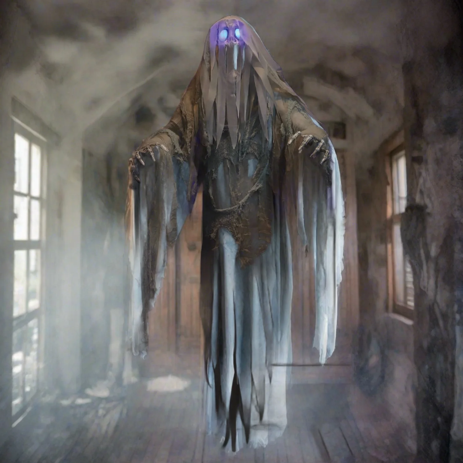 60" Hanging Ghost Animated Prop