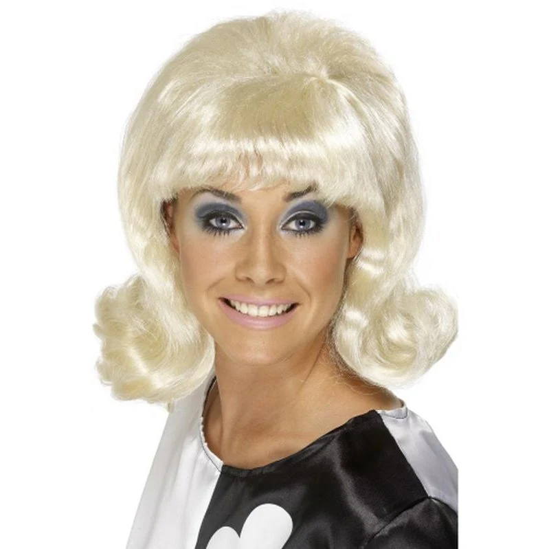 60s Flick Up Wig Blonde