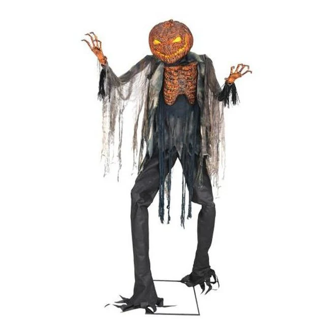 7' Scorched Scarecrow Animated Prop Without Fog Machine - Image 2