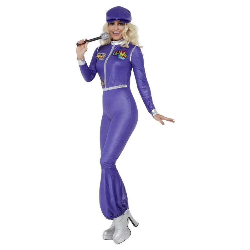 70s Dancing Queen Costume, Purple - Image 2