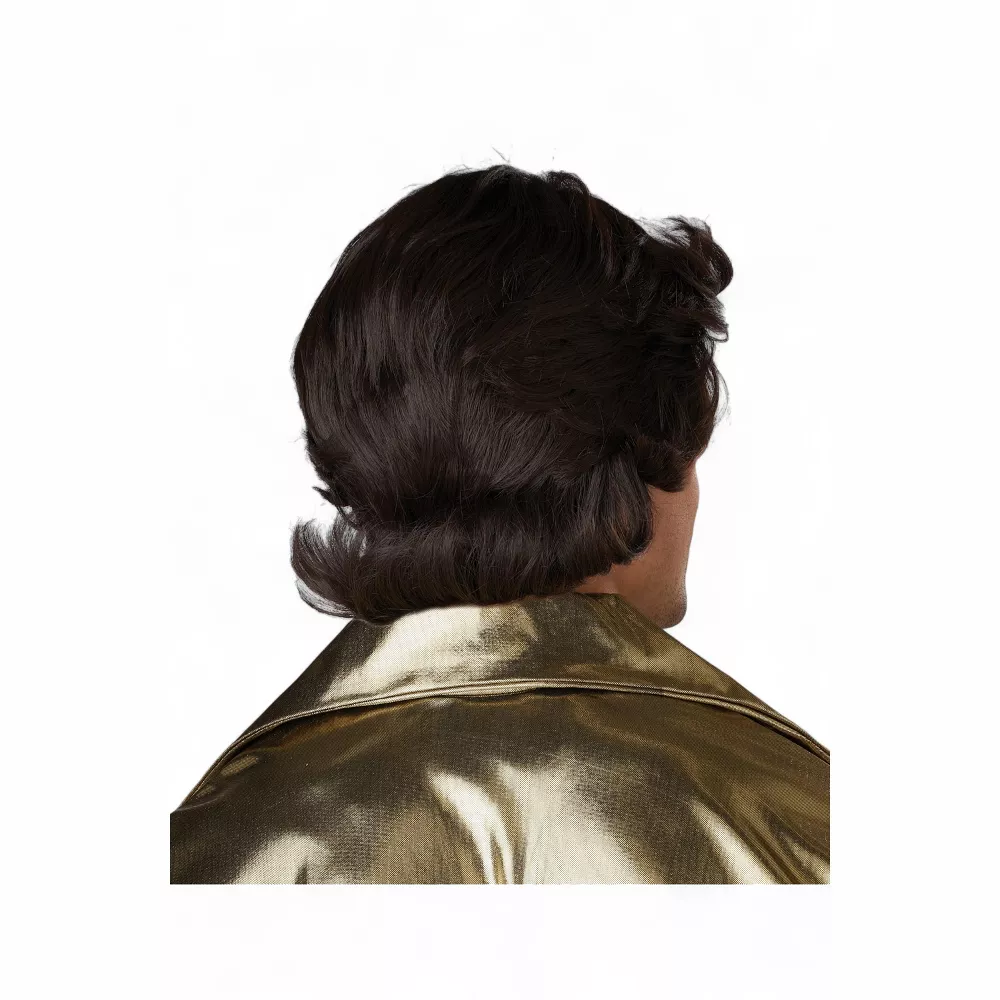 70's Feathered Flashy Adult Wig - Image 3