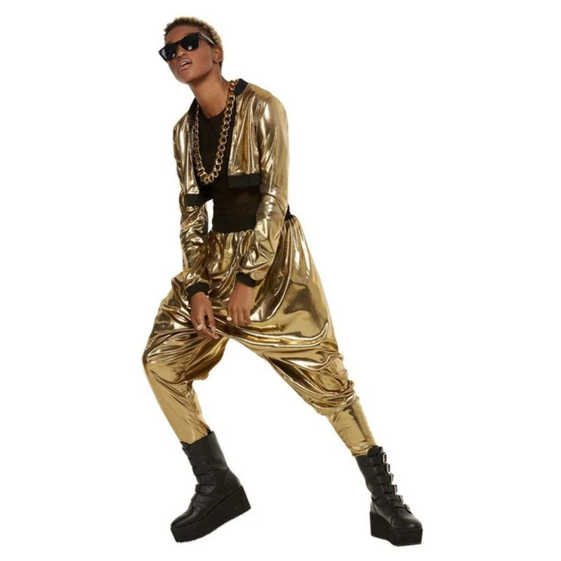 80s Hammer Time Costume, Gold - Image 2