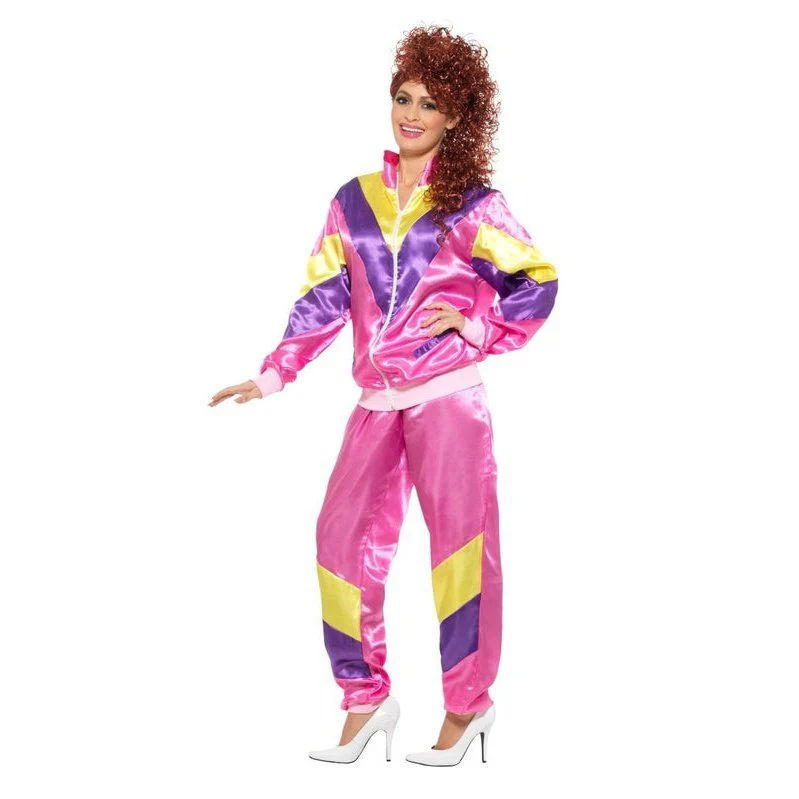 80s Height Of Fashion Shell Suit Costume, Ladies - Image 2