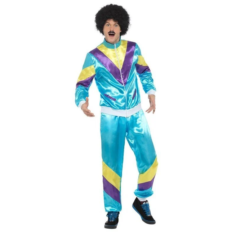 80s Height Of Fashion Shell Suit Costume, Mens - Image 4