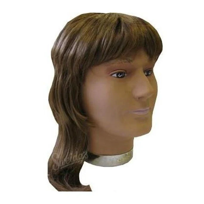 80 S Mullet Brown Wig