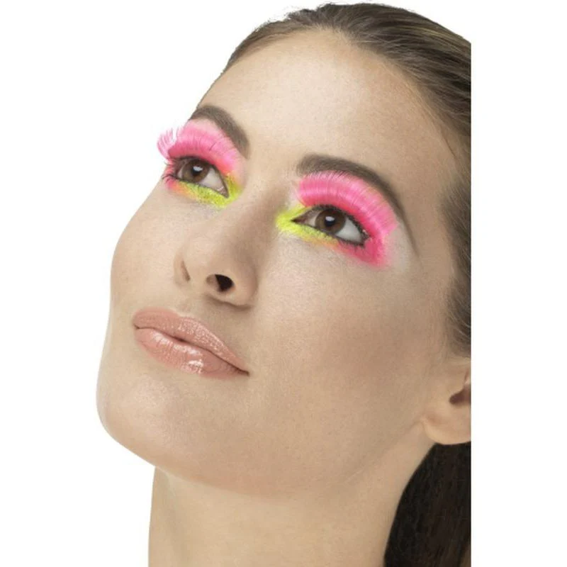 80s Party Eyelashes, Neon Pink