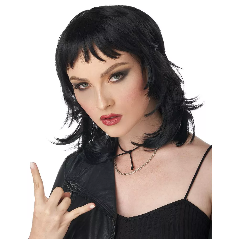 80's Rock Rebel Adult Wig