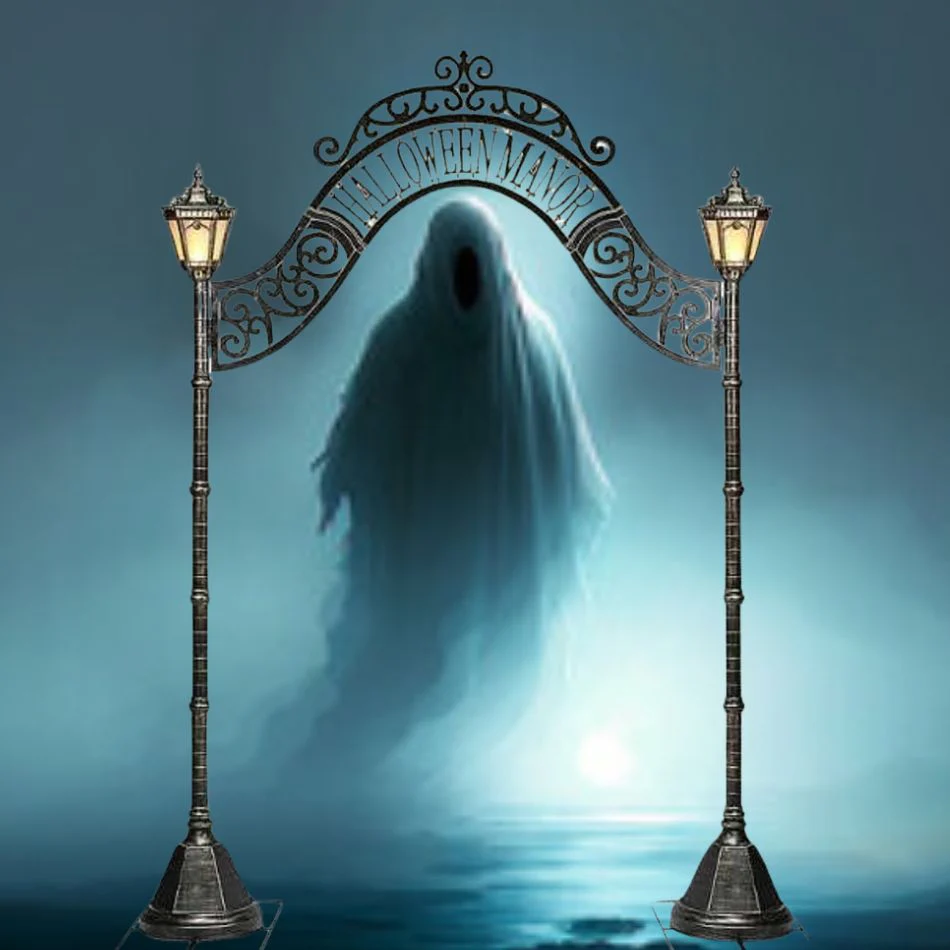 97" Halloween Manor Archway - Image 2