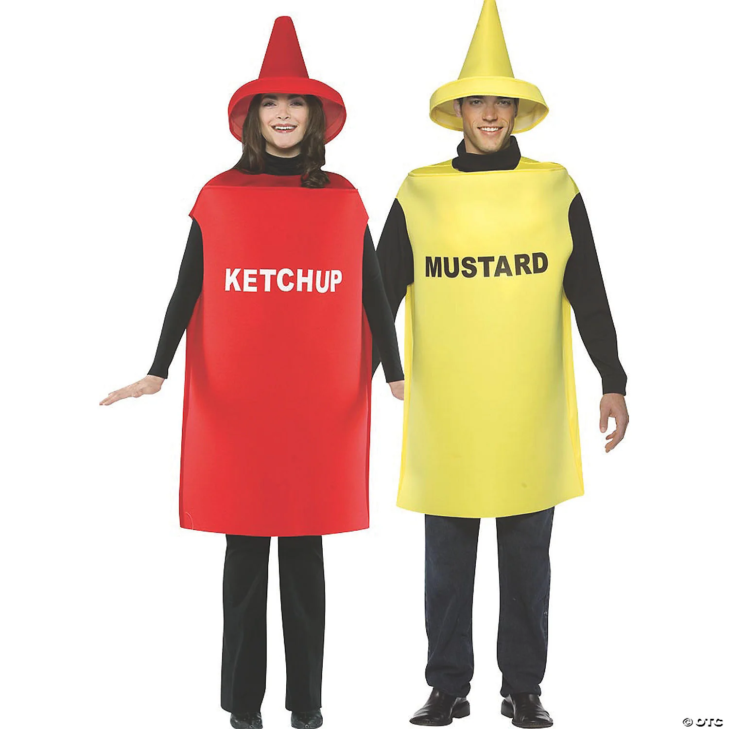 Adult Ketchup and Mustard Couple Costumes