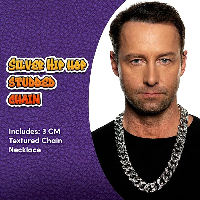 Adult Silver Diamond Chain Necklace - Image 2
