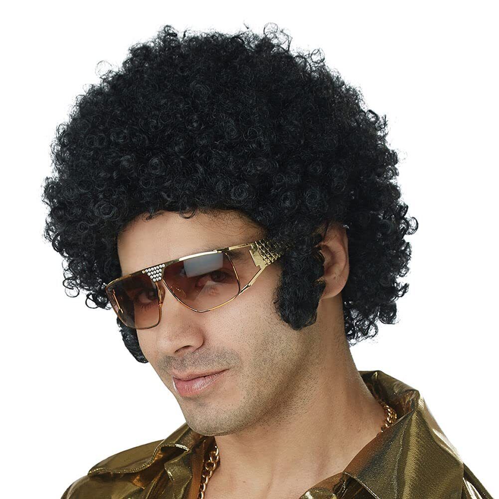 Afro Chops Wig Black