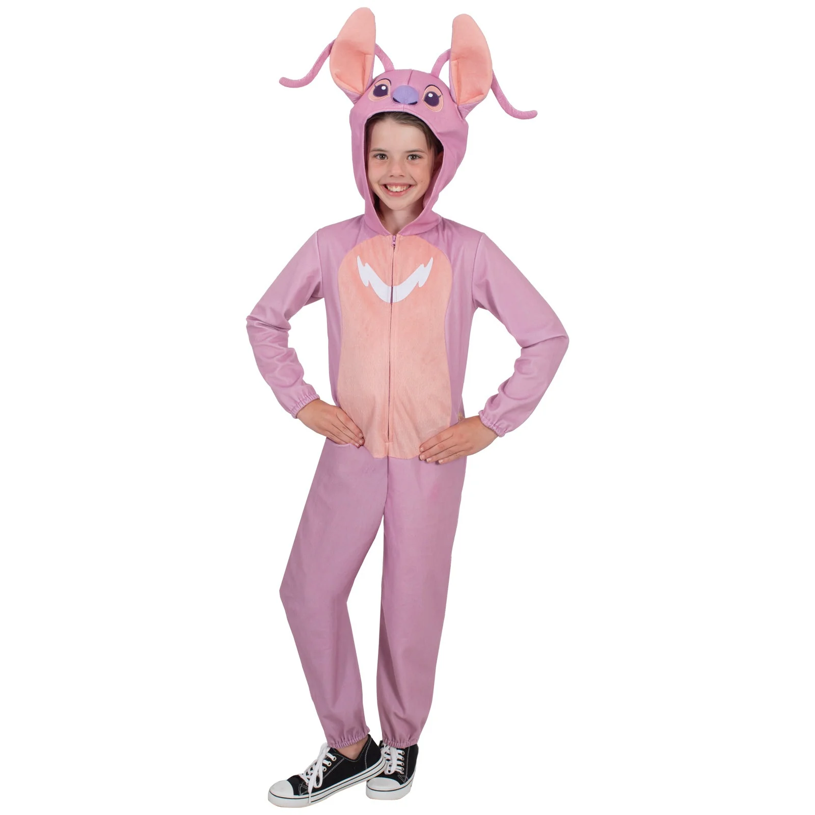 Angel (Lilo & Stitch) Hooded Onesie Costume, Child - Image 2