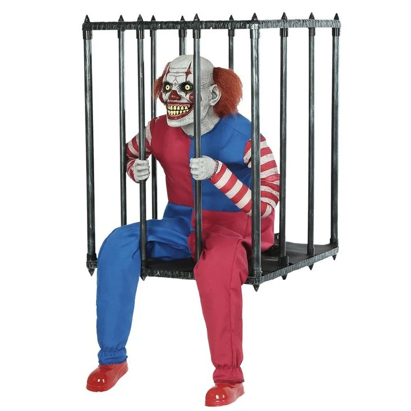 Animated Caged Clown Walk Around Costume - Image 2