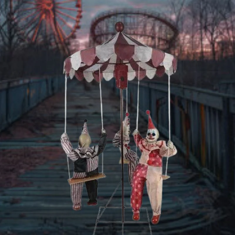 Animated Clown Go Round Prop - Image 2