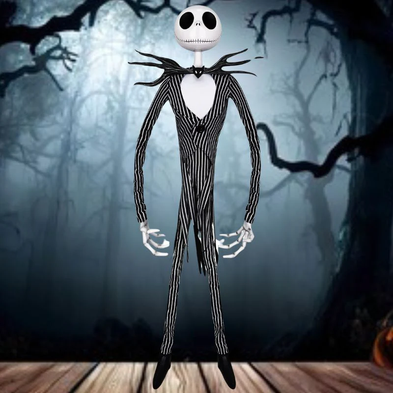 6.5 Ft Animated Jack Skellington Halloween Animatronic - Image 2