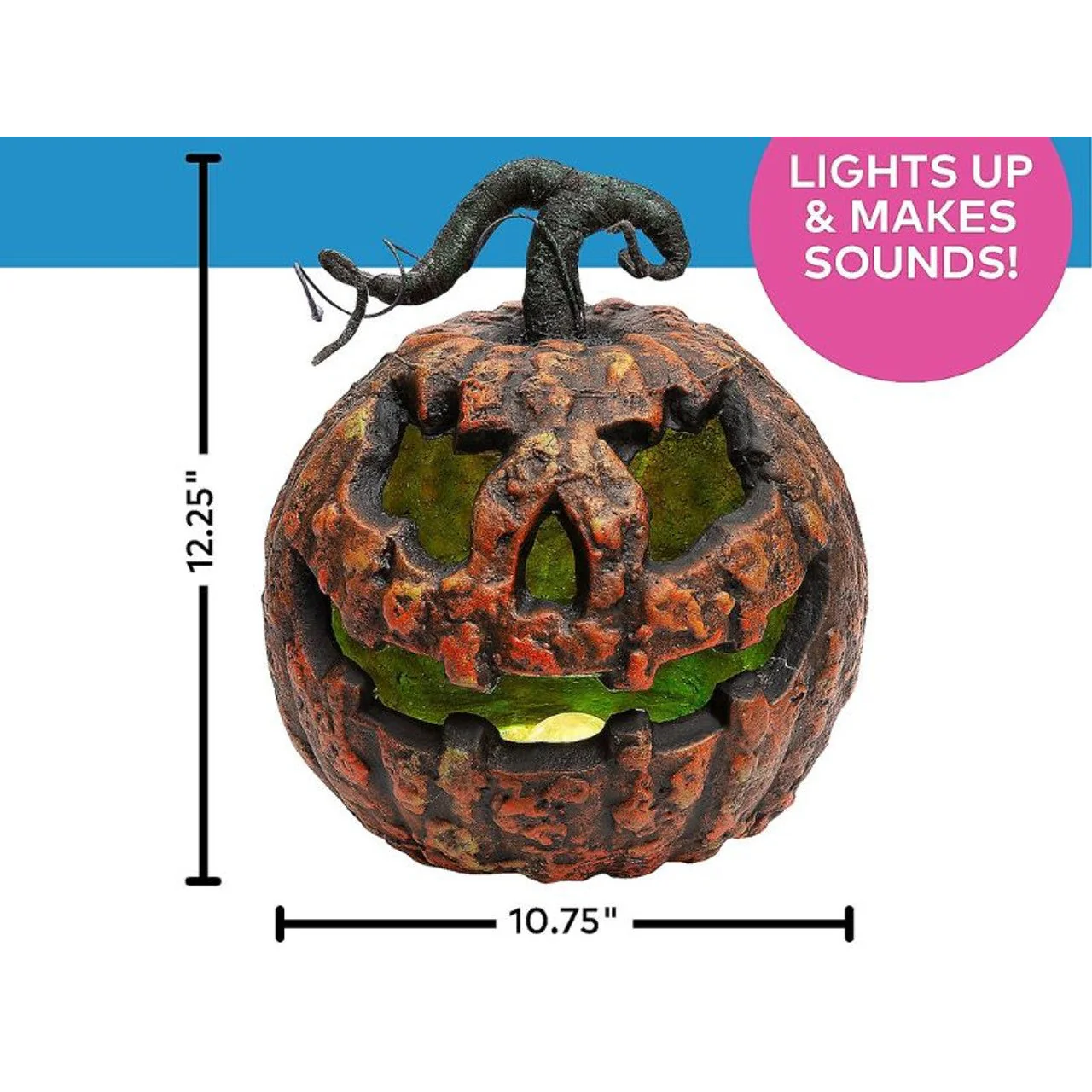 Animated Light-Up Jack-O-Lantern - Image 2