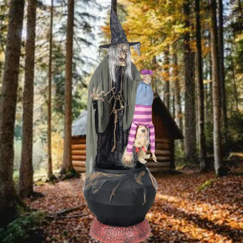 Animated Stew Brew Witch (Without Fog Machine)