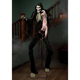Animated Towering Boogey Man With Kid Prop - Image 2