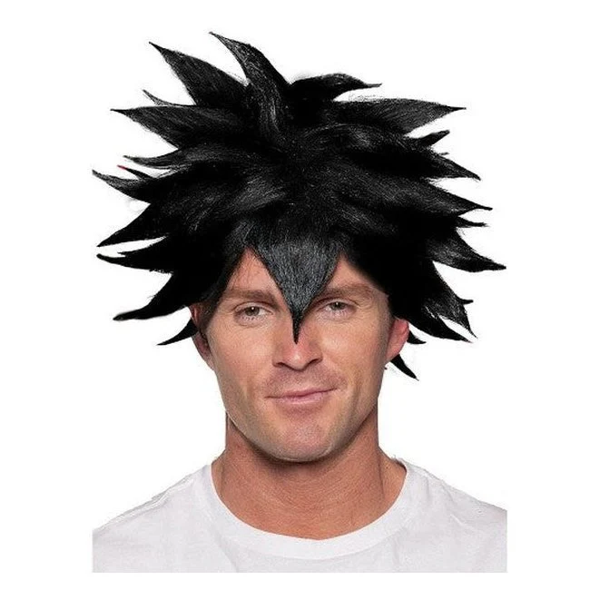 Anime Black Spiky Wig