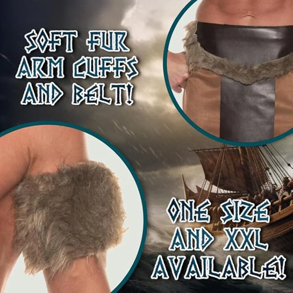 Barbarian Cave Man Adult Costume - Image 3