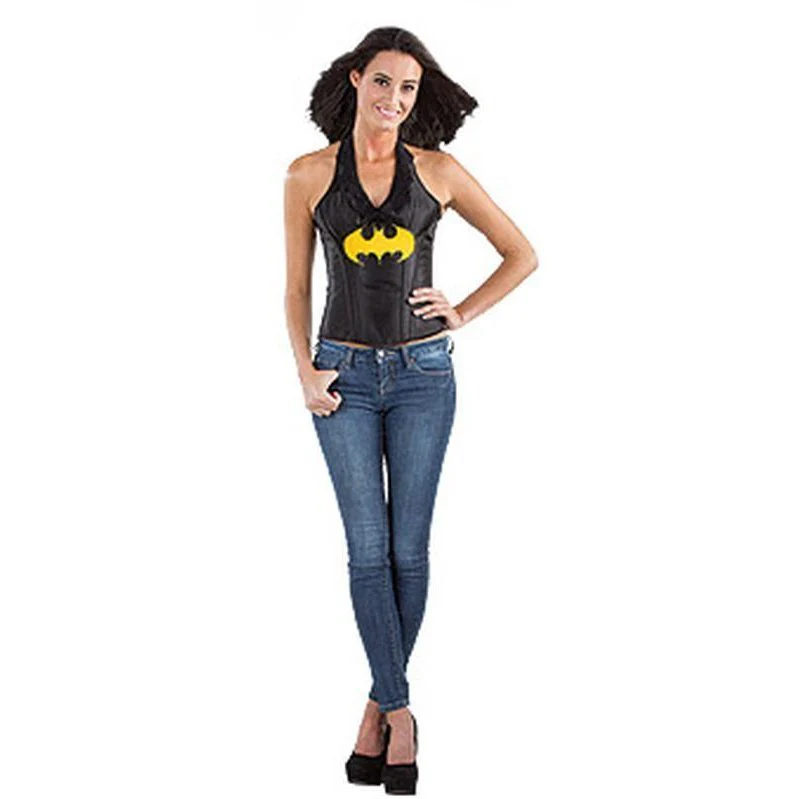 Batgirl Leather Look Corset Size S - Image 2