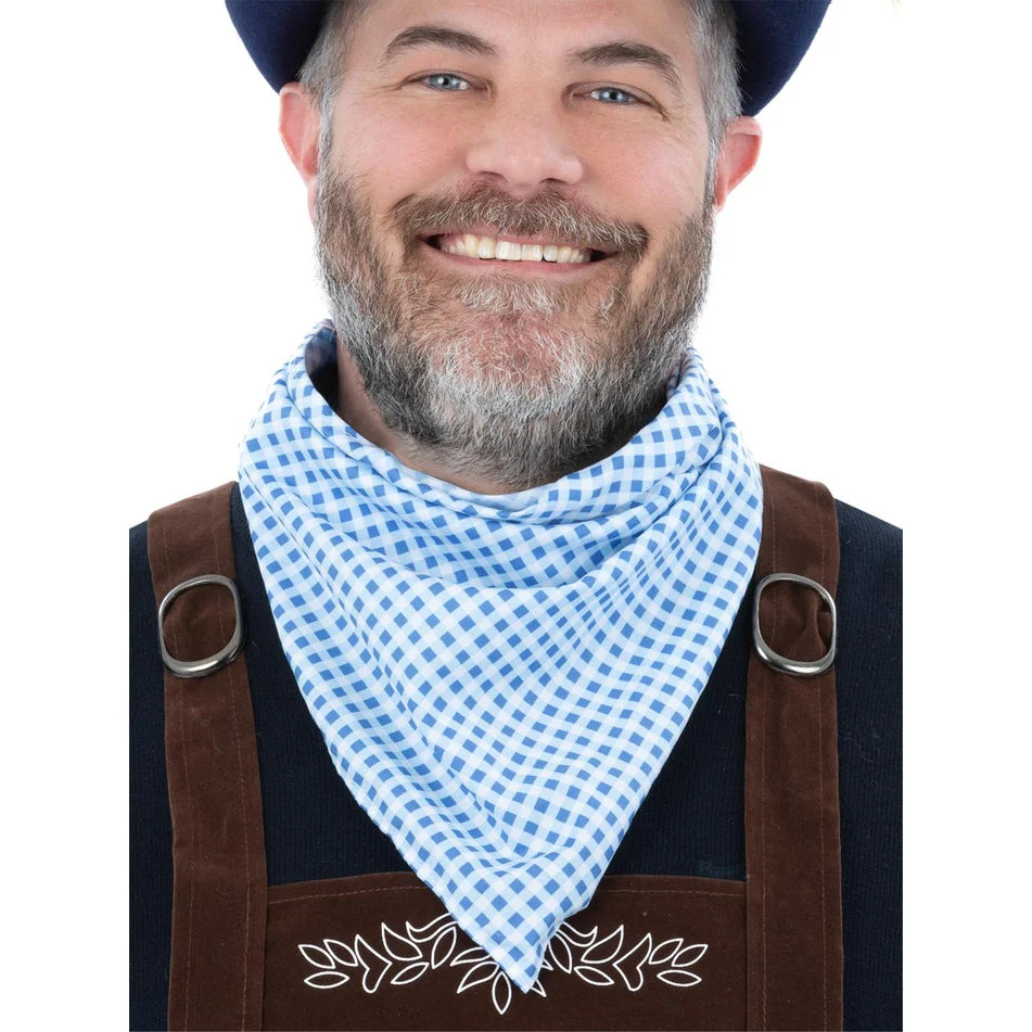 Bavarian Blue Gingham Bandana