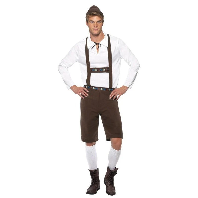 Bavarian Man Costume - Brown - Image 2