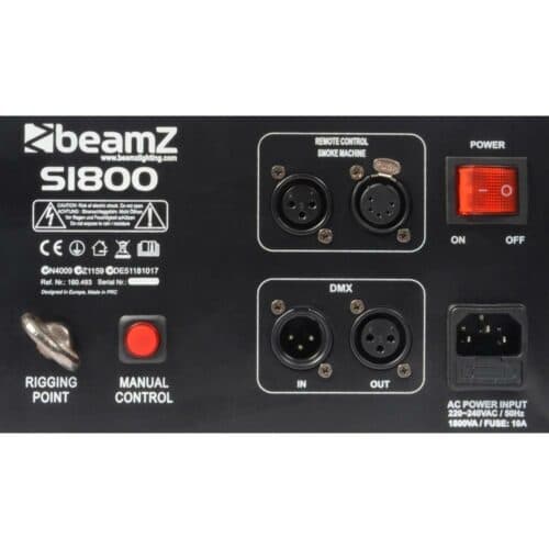 Beamz S1800 DMX Smoke Machine with Timer - Image 2
