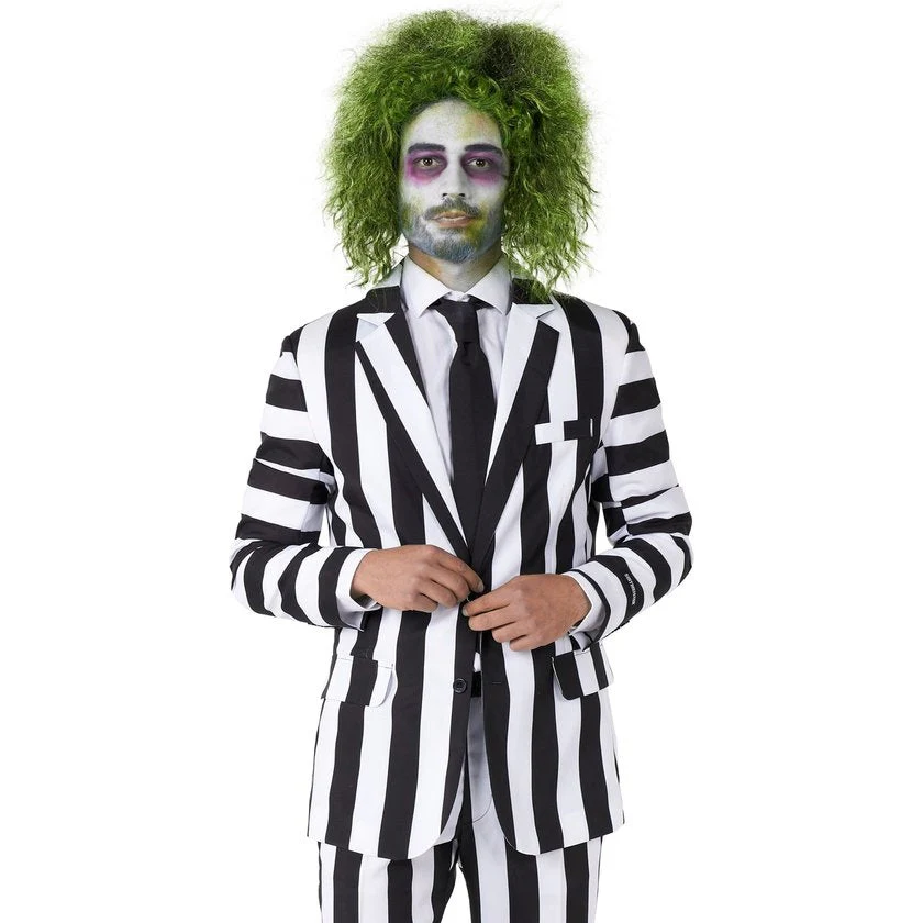 Beetlejuice White Stripes Men Costume - Image 4