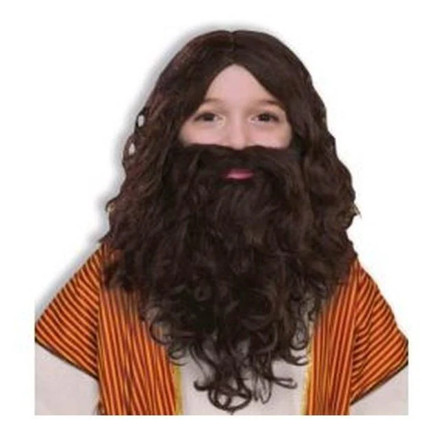 Biblical Wig And Beard Set Child
