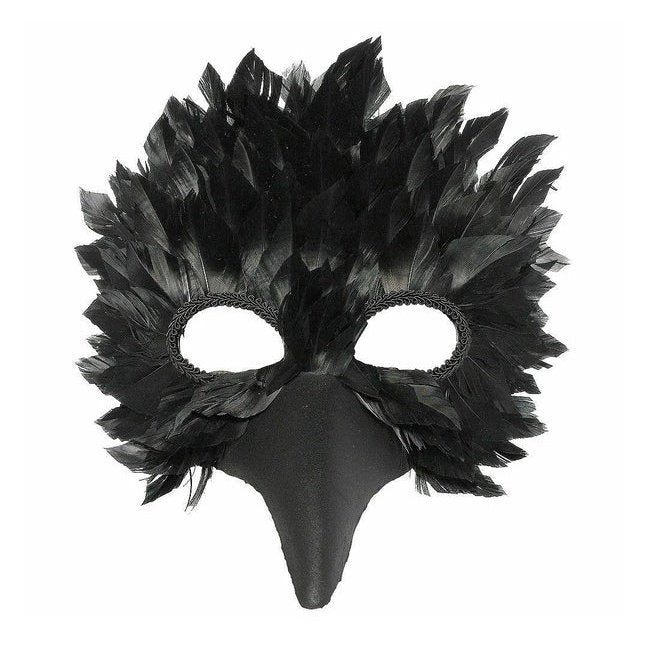 Black Crow Feather Mask - Image 2