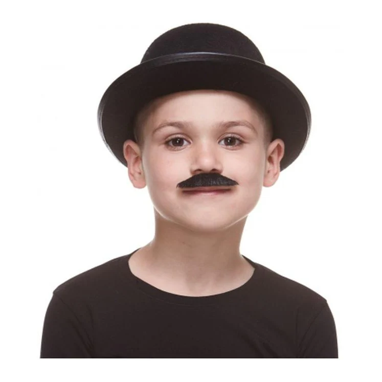 Black English Moustache Small