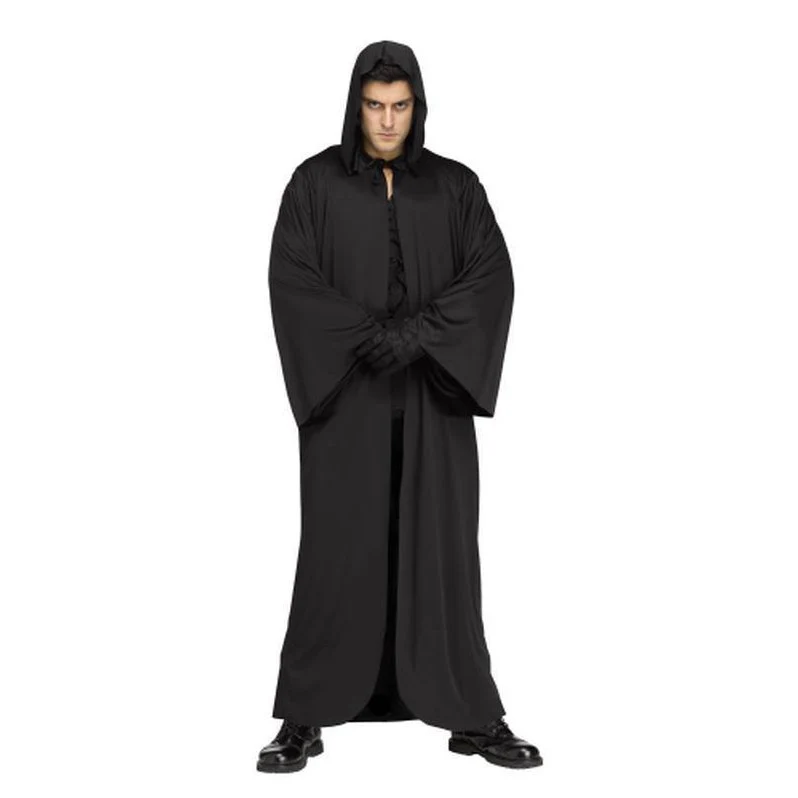 Black/Hooded Robe Adult