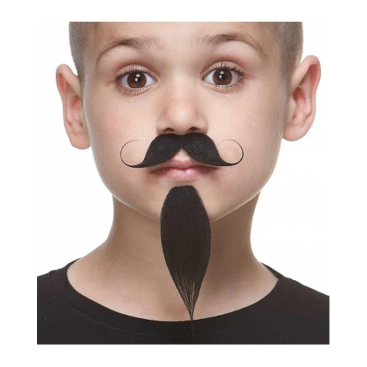 Black International Moustache And Beard Small