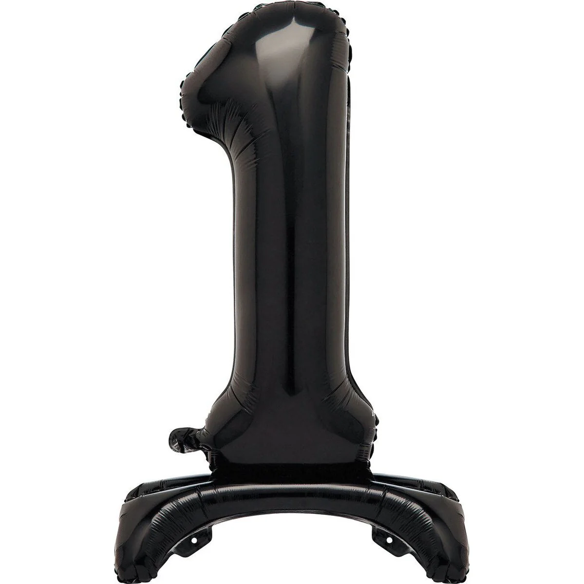 Black Number 1 Standing Foil Balloon-76cm