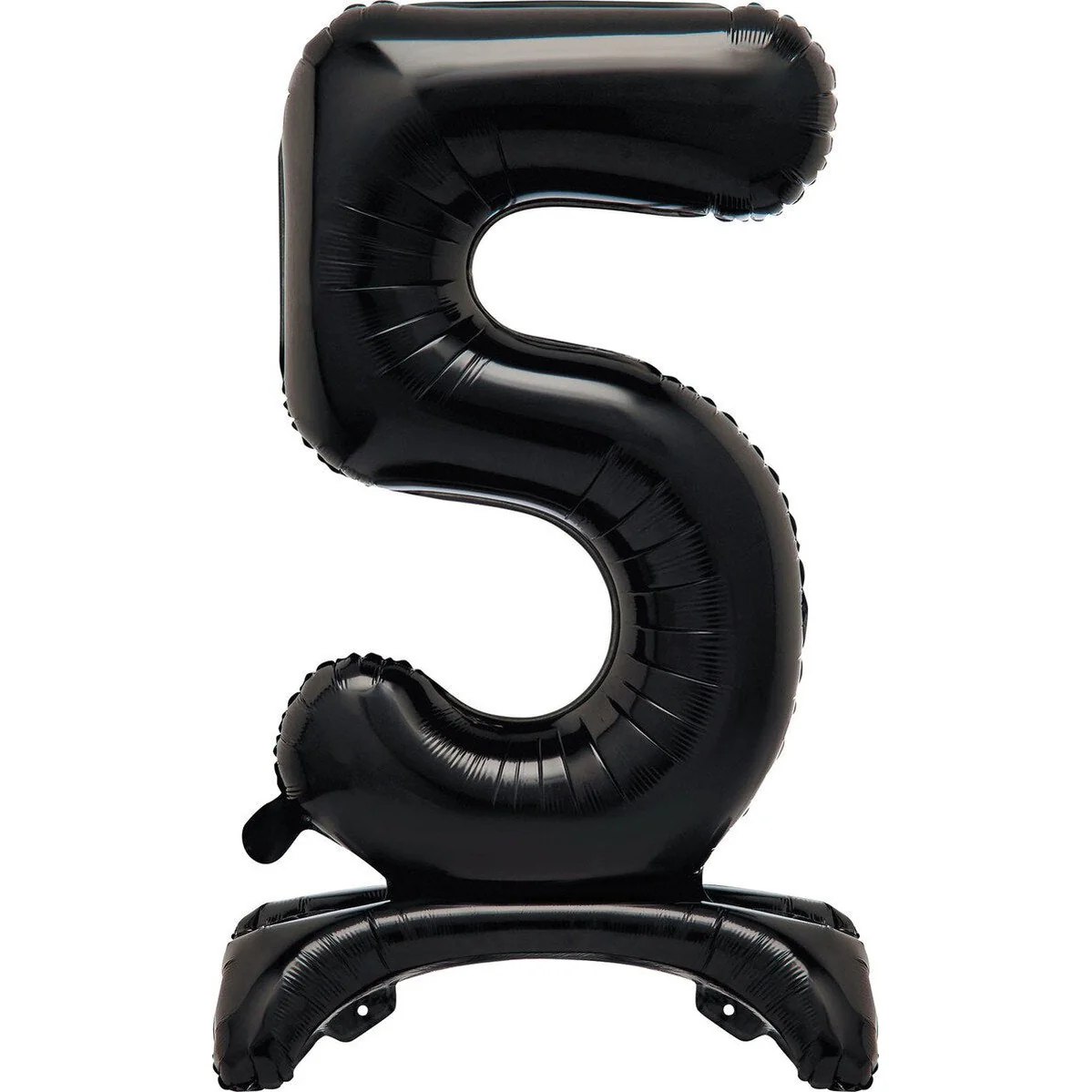 Black Number 5 Standing Foil Balloon-76cm