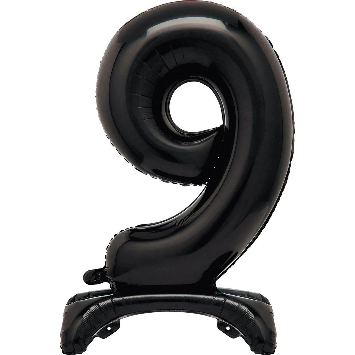 Black Number 9 Standing Foil Balloon-76cm