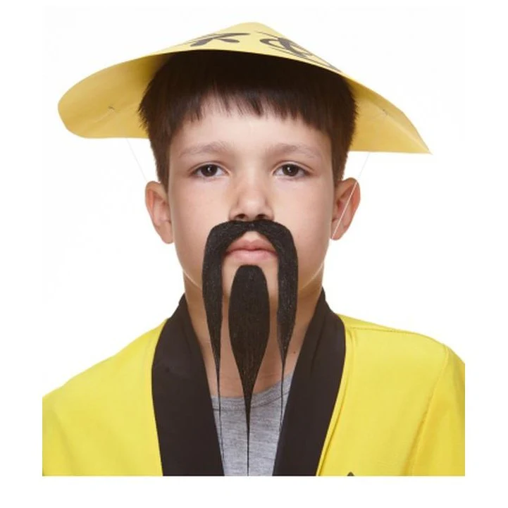 Black Oriental Beard And Moustache Small