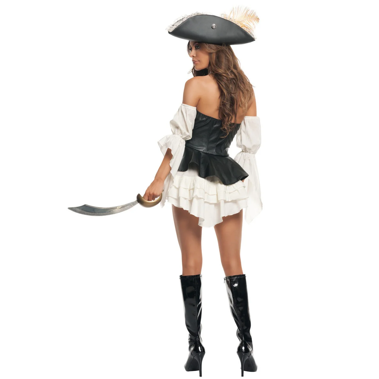Black Pearl Pirate Women's Costume - Image 2