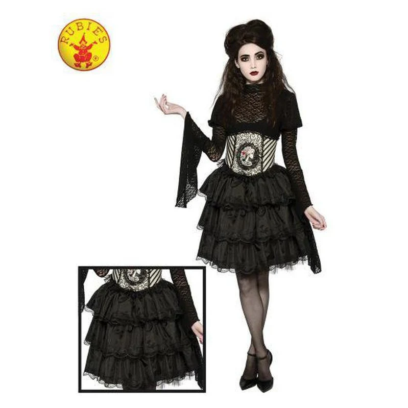Black Ruffle Skirt, Adult